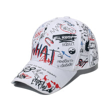 Load image into Gallery viewer, Adjustable Fashion Letter Baseball Cap Graffiti Sun Hip Hop Cap Visor Spring Hat For Women Men Cap
