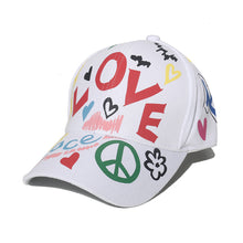 Load image into Gallery viewer, Adjustable Fashion Letter Baseball Cap Graffiti Sun Hip Hop Cap Visor Spring Hat For Women Men Cap
