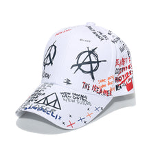 Load image into Gallery viewer, Adjustable Fashion Letter Baseball Cap Graffiti Sun Hip Hop Cap Visor Spring Hat For Women Men Cap
