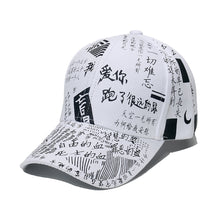 Load image into Gallery viewer, Adjustable Fashion Letter Baseball Cap Graffiti Sun Hip Hop Cap Visor Spring Hat For Women Men Cap
