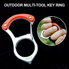 Load image into Gallery viewer, Outdoor Multifunctional Tools Key Chain Camping Survival Tool Self-defense Buckle Car Window Breaker Tools Key Ring Tool
