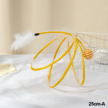 Load image into Gallery viewer, Cat Mouse Shape Balls Foldable Tunnel Cat Kitten Play Collapsible Tunnel Funny Cat Stick Mouse Supplies Simulation Mouse Cat Accessories
