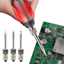 Load image into Gallery viewer, E10 Interface Soldering Iron Tips Cordless Battery Solder Welding Tips USB Electronic Soldering Iron Screw Tips Accessories
