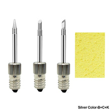 Load image into Gallery viewer, E10 Interface Soldering Iron Tips Cordless Battery Solder Welding Tips USB Electronic Soldering Iron Screw Tips Accessories
