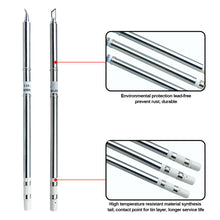 Load image into Gallery viewer, T12 Series Soldering Solder Iron Tips T12-K KU Series Iron Tip for Hakko FX951 STC &amp; OLED Electric Soldering Iron
