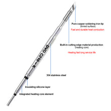 Load image into Gallery viewer, C210 C245 C115 Soldering Iron Tips Lead Free Heating Core Replacement Tips Compatible to JBC Sugon Aifen Aixun Soldering Station Handle
