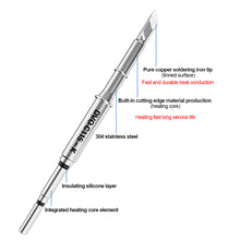 Load image into Gallery viewer, C210 C245 C115 Soldering Iron Tips Lead Free Heating Core Replacement Tips Compatible to JBC Sugon Aifen Aixun Soldering Station Handle
