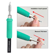 Load image into Gallery viewer, C210 C245 C115 Soldering Iron Tips Lead Free Heating Core Replacement Tips Compatible to JBC Sugon Aifen Aixun Soldering Station Handle
