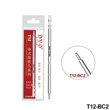 Load image into Gallery viewer, T12 Series Soldering Solder Iron Tips T12-K KU Series Iron Tip for Hakko FX951 STC &amp; OLED Electric Soldering Iron
