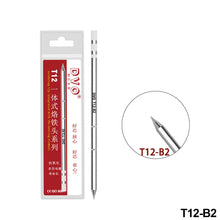 Load image into Gallery viewer, T12 Series Soldering Solder Iron Tips T12-K KU Series Iron Tip for Hakko FX951 STC &amp; OLED Electric Soldering Iron

