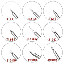 Load image into Gallery viewer, T12 Series Soldering Solder Iron Tips T12-K KU Series Iron Tip for Hakko FX951 STC &amp; OLED Electric Soldering Iron
