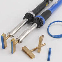 Load image into Gallery viewer, 30W/40W/60W T Soldering Iron Tips Solder Tip with free Hot Press Rubber Strip for LCD Screen Flex Cable Repair
