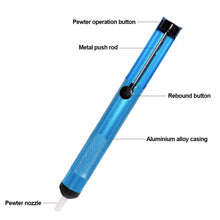 Load image into Gallery viewer, Aluminum Metal Desoldering Pump Suction Tin Gun Soldering Sucker Pen Removal Vacuum Soldering Iron Desolder Hand Welding Tools
