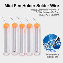 Load image into Gallery viewer, 0.8mm Portable Soldering Wire Pen Silver Solder Wire for Mobile Phone Instrument Repair Soldering Tools Solder Tin
