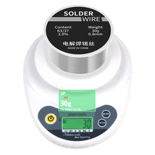 Load image into Gallery viewer, 63/37 Solder Wire 0.8mm Rosin Core Tin Solder Wire Soldering Welding Flux 2.0% Iron Wire Reel 30g
