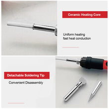 Load image into Gallery viewer, Adjustable Temperature 80W Digital Soldering Iron Internal Heating Type Household Electronic Welding Repair Tool and Tin Wire Bracket Set
