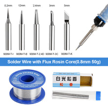 Load image into Gallery viewer, Adjustable Temperature 80W Digital Soldering Iron Internal Heating Type Household Electronic Welding Repair Tools Bracket Rosin Set
