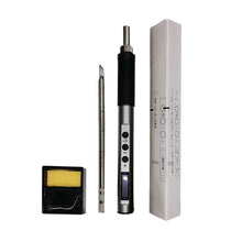Load image into Gallery viewer, Type C 65W Temperature Adjustable Electric Soldering Iron T12 OLED Display Welding Pen Fast Melting Tin Welding Tool Hand-held Temperature Regulating Soldering Pen
