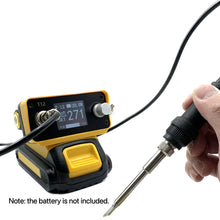 Load image into Gallery viewer, PTS300D T12 Cordless Soldering Iron Station for Dewalt 20V Max Li-ion Battery for Makita/Milwaukee/Bosch Battery Electric Solder
