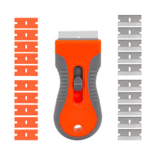 Load image into Gallery viewer, Multi-Purpose Retractable Scraper with Razor Blade Set Cleaning Tool for Scraping Labels Decals Stickers Auto Glass Cooktop Stove Window
