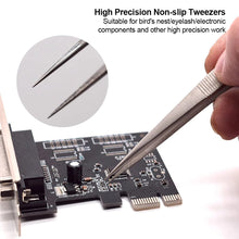 Load image into Gallery viewer, Adjustable Slide Lock Stainless Steel Tweezers Self Clamping Tweezers Jewelry Making Tool Electronic Component Repair Tools
