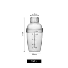 Load image into Gallery viewer, 350ml/500ml/700ml/1000ml Plastic Martini Cocktail Shaker Wine Beverage Mixer Wine Shaker Cup Drink Mixer Shake Bottle Barware Home Bar Utensils
