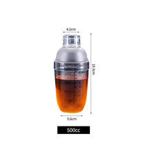 Load image into Gallery viewer, 350ml/500ml/700ml/1000ml Plastic Martini Cocktail Shaker Wine Beverage Mixer Wine Shaker Cup Drink Mixer Shake Bottle Barware Home Bar Utensils
