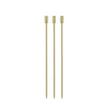 Load image into Gallery viewer, 3Pcs Stainless Steel Reusable Cocktail Picks Martini Fruit Stick Swizzle Sticks For Bar Utensils Party Kitchen KTV Wedding

