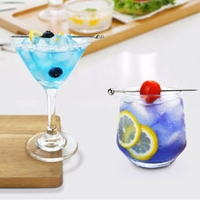 Load image into Gallery viewer, 3Pcs Stainless Steel Reusable Cocktail Picks Martini Fruit Stick Swizzle Sticks For Bar Utensils Party Kitchen KTV Wedding
