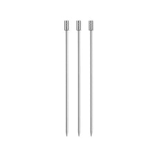 Load image into Gallery viewer, 3Pcs Stainless Steel Reusable Cocktail Picks Martini Fruit Stick Swizzle Sticks For Bar Utensils Party Kitchen KTV Wedding
