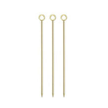 Load image into Gallery viewer, 3Pcs Stainless Steel Reusable Cocktail Picks Martini Fruit Stick Swizzle Sticks For Bar Utensils Party Kitchen KTV Wedding
