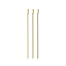 Load image into Gallery viewer, 3Pcs Stainless Steel Reusable Cocktail Picks Martini Fruit Stick Swizzle Sticks For Bar Utensils Party Kitchen KTV Wedding
