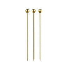 Load image into Gallery viewer, 3Pcs Stainless Steel Reusable Cocktail Picks Martini Fruit Stick Swizzle Sticks For Bar Utensils Party Kitchen KTV Wedding
