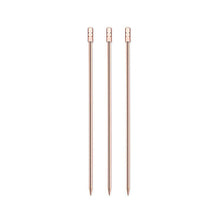 Load image into Gallery viewer, 3Pcs Stainless Steel Reusable Cocktail Picks Martini Fruit Stick Swizzle Sticks For Bar Utensils Party Kitchen KTV Wedding
