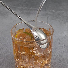 Load image into Gallery viewer, 30cm Stainless Steel Stir Bar Spoon Mixing Ounces Cocktail Spoon Drink Shaker Muddler Stirrer Bartender Tools Teadrop Spoon Bar Tool
