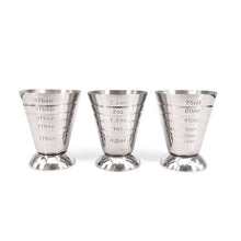 Load image into Gallery viewer, 75ml Stainless Steel Measure Cup Cocktail Tool Bar Mixed Barware 3 In 1 Cocktail Tools Bar Utensils Jigger Cup
