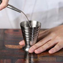 Load image into Gallery viewer, 75ml Stainless Steel Measure Cup Cocktail Tool Bar Mixed Barware 3 In 1 Cocktail Tools Bar Utensils Jigger Cup
