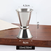 Load image into Gallery viewer, 15-30ml/25-50ml Double Jigger Stainless Steel Measure Cup Cocktail Drink Wine Shaker Stainless Bar Accessories Bartender Tools
