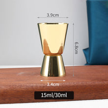 Load image into Gallery viewer, 15-30ml/25-50ml Double Jigger Stainless Steel Measure Cup Cocktail Drink Wine Shaker Stainless Bar Accessories Bartender Tools
