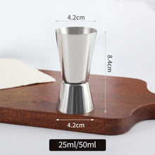 Load image into Gallery viewer, 15-30ml/25-50ml Double Jigger Stainless Steel Measure Cup Cocktail Drink Wine Shaker Stainless Bar Accessories Bartender Tools
