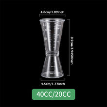 Load image into Gallery viewer, 10/20ml or 20/40ml Cocktail Shaker Measuring Cup Scale Cup Mixed Drink Accessories Bar Jigger Cup Barware Bartender Tools

