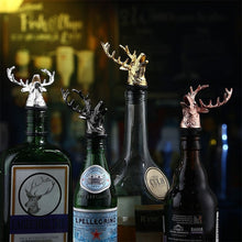 Load image into Gallery viewer, 3D Decorative Deer Head Wine Stopper for Champagne Bottle Beverage Vacuum Seal Wedding Barware Kitchen Tools Bar Decor
