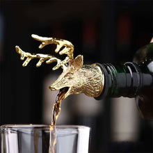 Load image into Gallery viewer, 3D Decorative Deer Head Wine Stopper for Champagne Bottle Beverage Vacuum Seal Wedding Barware Kitchen Tools Bar Decor
