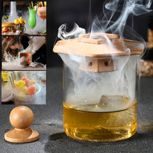 Load image into Gallery viewer, Cocktail Smoker Whiskey Wooden Smoked Wood Hood Smoker For Bar Drinks Kitchen Bartender Tools For Whiskey Alcoholic Drinks Gift
