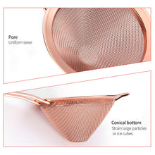 Load image into Gallery viewer, Cocktail Strainer Stainless Steel Tea Strainers Conical Food Strainers Fine Kitchen Mesh Strainer Practical Bar Strainer Tool Filter Sifter
