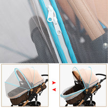 Load image into Gallery viewer, Zipper Type Baby Crib Netting Mosquito Net Pushchair Anti-bug Netting Infant Protection Mesh Stroller Trolley Accessories
