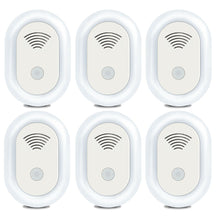 Load image into Gallery viewer, EU/UK/US Plug Ultrasonic Mosquito Repellent with Night Light Anti-Mosquito Mouse Roach Mosquito Repellent Electronic Fly Killer
