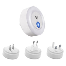 Load image into Gallery viewer, EU/UK/US Plug Ultrasonic Intelligent Frequency Conversion Insect Repellent House Indoor Small Night Light for Baby Mosquito Repellent
