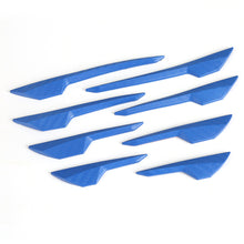 Load image into Gallery viewer, 8Pcs Car Spoiler Front Bumper Fin Splitter Anti-Collision Carbon Fiber Look Rubber Protector Guards
