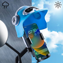 Load image into Gallery viewer, Motorcycle Small Helmet Sunscreen Waterproof Phone Stand Phone Bracket Sunshade Umbrella Mobile Phone Holder For Motorcycle Electric Motor
